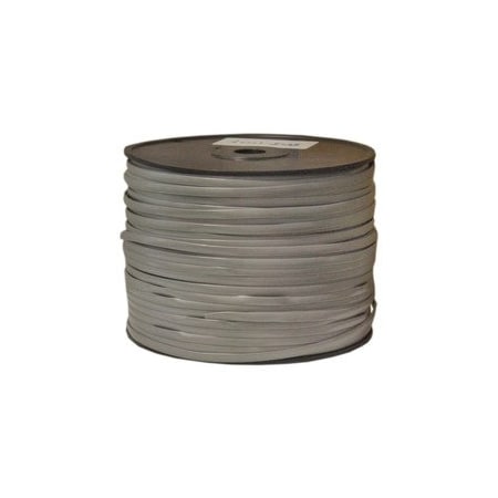 Cable Wholesale Bulk Phone Cord, Silver Satin, 28/8 (28 AWG 8 Conductor), Spool, 1000 foot 8608-1000F